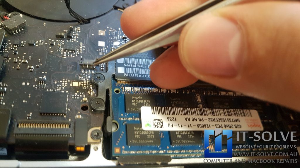 Macbook Pro damaged fan connector repair in Adelaide