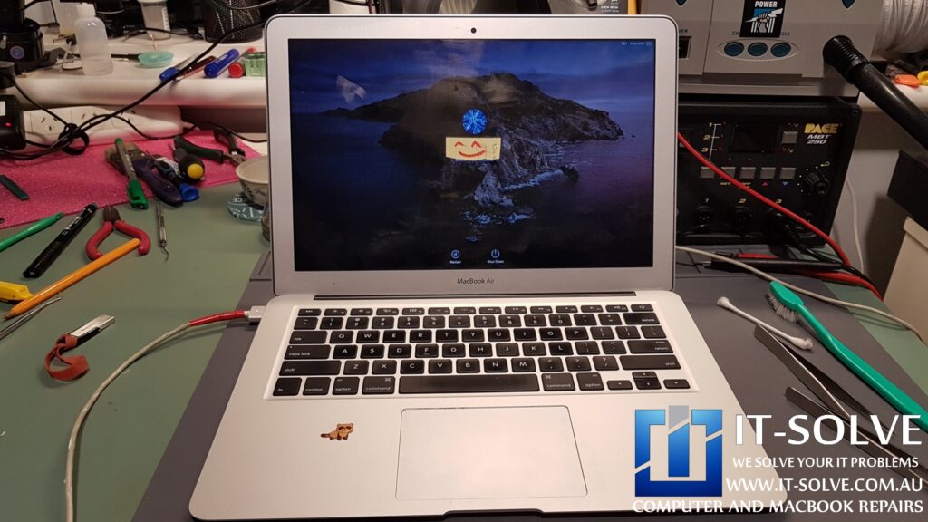 Firing up Macbook Air after a successful repair