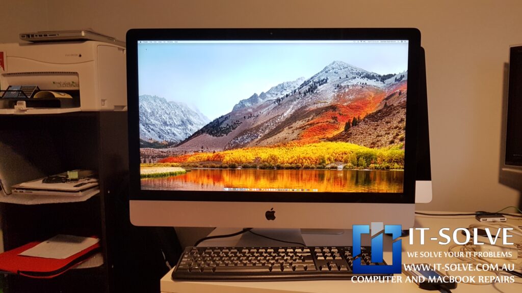 imac spinning wheel on desktop