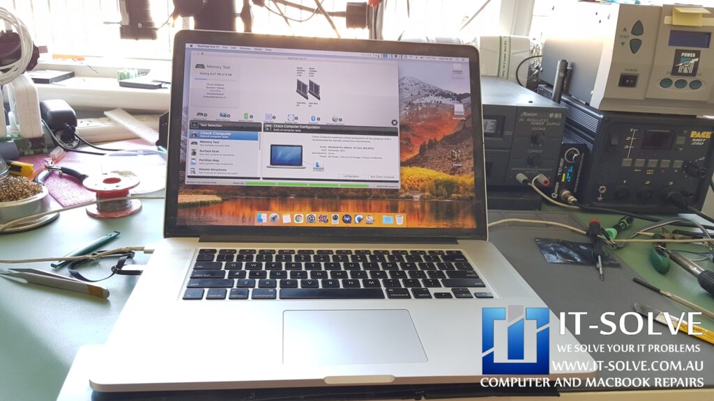 Testing Macbook Pro Retina with Repaired Graphics Card