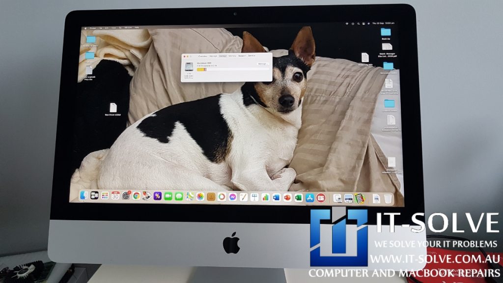 2019 iMac with upgraded 2TB SSD drive