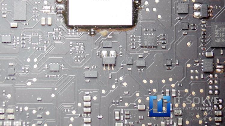 Breadcrumb start corroding capacitor traces